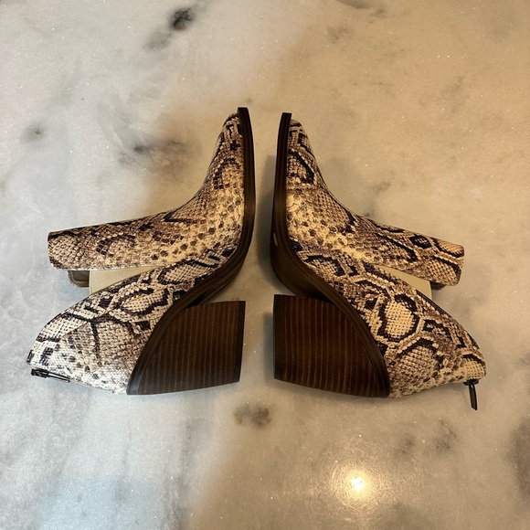 Vince Camuto Faux Snakeskin Ankle Boots - Picture 7 of 10